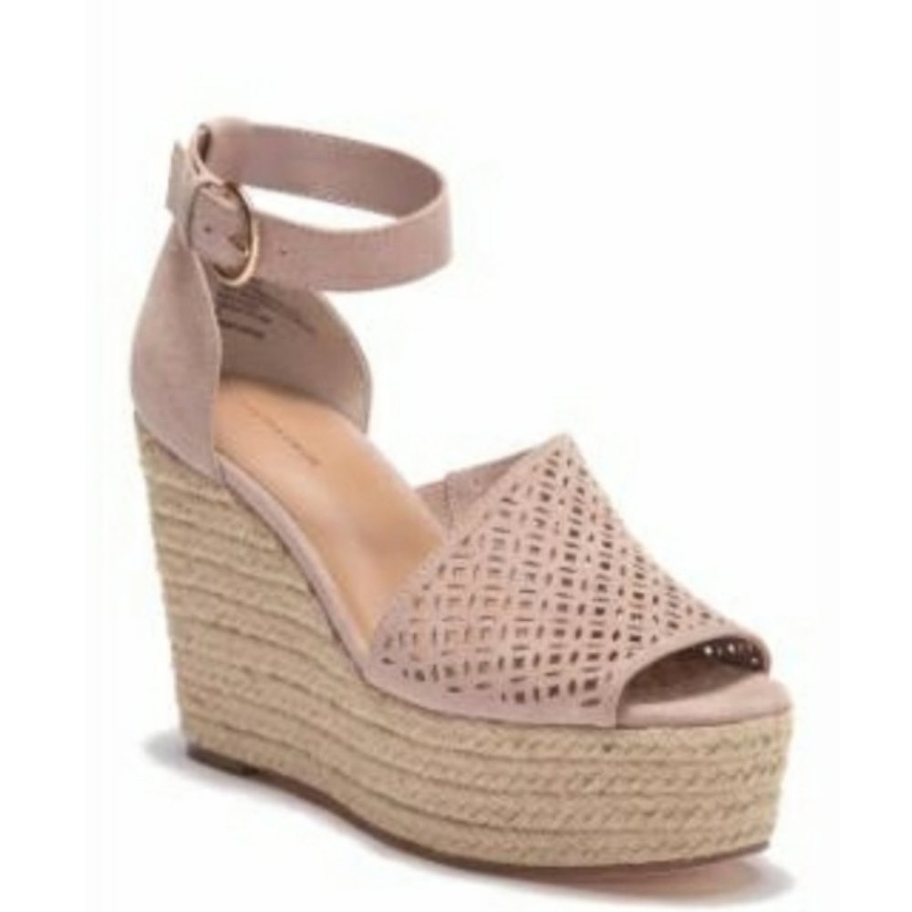 NWOB 14th & Union blush pink espadrilles sandals